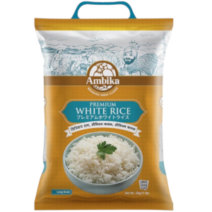 Ambika white Rice 5kg.